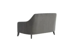 Noel Grey Velvet 64" Loveseat -Living Room Furniture Shop 309192 grey fabric loveseat back 82