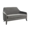 Noel Grey Velvet 64" Loveseat