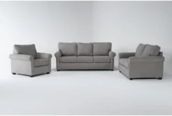 Athos Vintage 3 Piece Sofa, Loveseat & Chair Set
