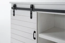 Noah Rustic White 84" Tv Stand -Living Room Furniture Shop 310182 white wood media console detail 44