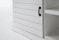 Noah Rustic White 84" Tv Stand -Living Room Furniture Shop 310182 white wood media console detail 45