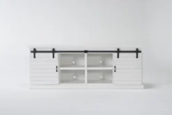 Noah Rustic White 84" Tv Stand