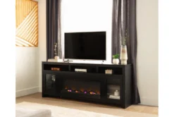 Oxford 84" Fireplace Tv Stand 21 Oxford 84" Fireplace Tv Stand -Living Room Furniture Shop 310196 black wood media console room 59