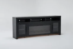 Oxford 84" Fireplace Tv Stand 16 Oxford 84" Fireplace Tv Stand -Living Room Furniture Shop 310196 brown wood media console side 18