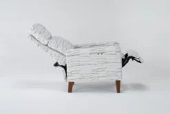 Sena Power Pushback Recliner With USB -Living Room Furniture Shop 310504 blue polyester recliner side 21