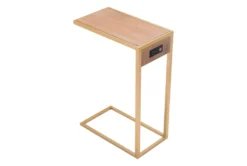 Brown And Gold C-Table With Power Outlet And USB -Living Room Furniture Shop 311374 detail 48