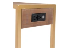 Brown And Gold C-Table With Power Outlet And USB -Living Room Furniture Shop 311374 detail 49