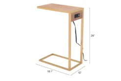 Brown And Gold C-Table With Power Outlet And USB -Living Room Furniture Shop 311374 detail 52