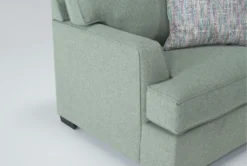 Merion 47" Chair/Ottoman Set -Living Room Furniture Shop 311480 green fabric chair and ottoman set detail 46