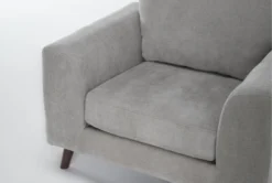 Canela II Dove 3 Piece Sofa, Loveseat & Chair Set -Living Room Furniture Shop 311776 grey fabric living room set detail 47