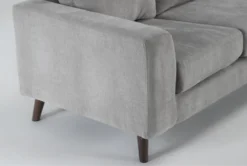 Canela II Dove Loveseat -Living Room Furniture Shop 311803 grey fabric loveseat detail 45