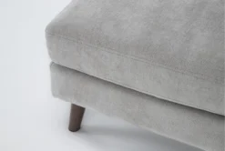 Canela II Dove Ottoman -Living Room Furniture Shop 311805 grey fabric ottoman detail 44
