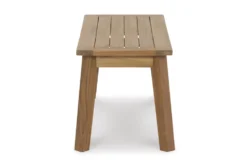 Jani Outdoor Dining Bench -Living Room Furniture Shop 311866 brown wood dining bench side 14