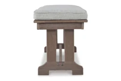 Emmie Outdoor Dining Bench With Cushion 6 Emmie Outdoor Dining Bench With Cushion -Living Room Furniture Shop 311870 brown multi media dining bench side 14