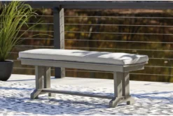 Vivian Outdoor Bench With Cushion -Living Room Furniture Shop 311885 grey multi media dining bench room 85