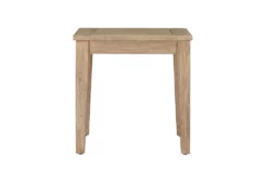 Hancock Natural Outdoor End Table -Living Room Furniture Shop 311899 beige polyester end table front 03