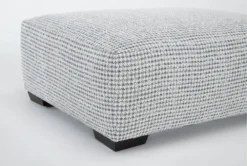 Muirfield Accent Cocktail Ottoman -Living Room Furniture Shop 312046 blue fabric cocktail ottoman detail 45