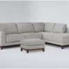 Amherst Cobblestone 2 Piece Sectional W/Right Arm Facing Chaise & Ottoman