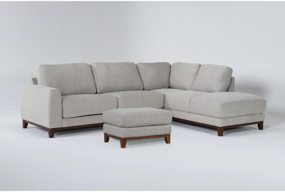 Amherst Cobblestone 2 Piece Sectional W/Right Arm Facing Chaise & Ottoman 1 Amherst Cobblestone 2 Piece Sectional W/Right Arm Facing Chaise & Ottoman