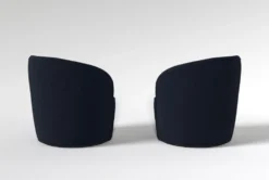 Bijoux "33" Velvet 2 Swivel Chairs -Living Room Furniture Shop 312602 blue fabric sectional back 65