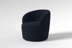 Bijoux "33" Velvet Swivel Chair -Living Room Furniture Shop 312603 blue fabric swivel side 20