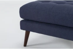 Ginger Denim Ottoman -Living Room Furniture Shop 312991 blue fabric ottoman detail 44