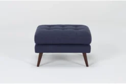 Ginger Denim Ottoman