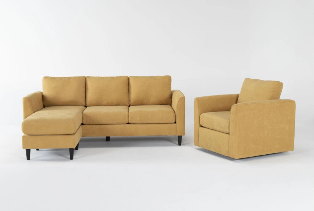 Ami Sun 2 Piece Sofa With Reversible Chaise & Swivel Chair Set 1 Ami Sun 2 Piece Sofa With Reversible Chaise & Swivel Chair Set