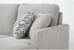 Stark Light Grey Sofa With Reversible Chaise & Light Grey Swivel Chair -Living Room Furniture Shop 313049 grey fabric living room set detail 45