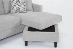 Stark Light Grey Sofa With Reversible Chaise & Light Grey Swivel Chair -Living Room Furniture Shop 313049 grey fabric living room set detail 46
