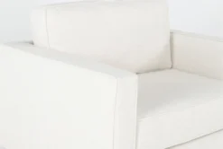 Calais Vanilla 3 Piece Sofa & 2 Chairs Set -Living Room Furniture Shop 313088 white fabric living room set detail 46