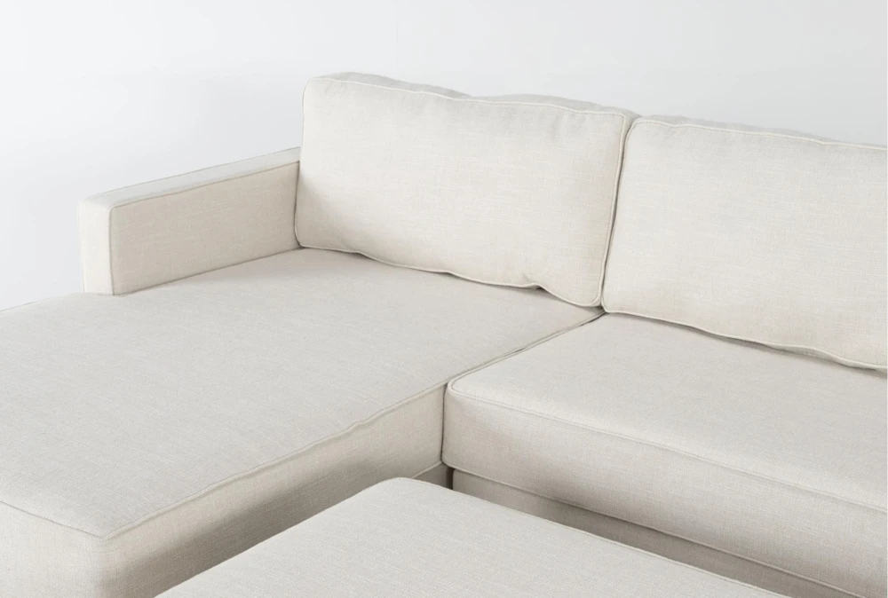 Calais Vanilla 112" 2 Piece Sectional With Left Arm Facing Chaise & Cocktail Ottoman 2 Calais Vanilla 112" 2 Piece Sectional With Left Arm Facing Chaise & Cocktail Ottoman - Image 2