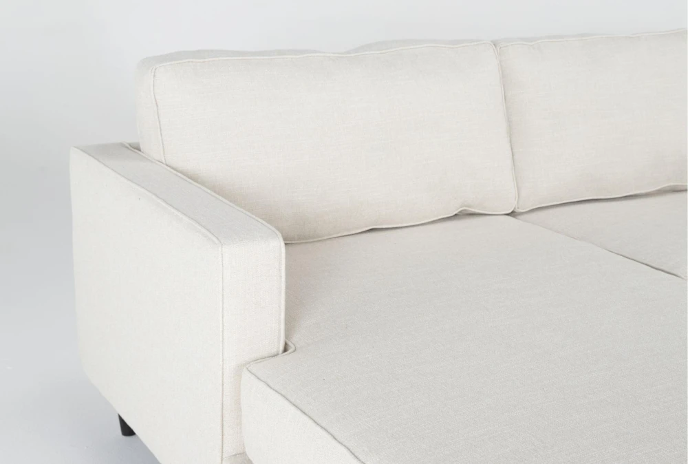 Calais Vanilla 112" 2 Piece Sectional With Left Arm Facing Chaise & Cocktail Ottoman 3 Calais Vanilla 112" 2 Piece Sectional With Left Arm Facing Chaise & Cocktail Ottoman - Image 3
