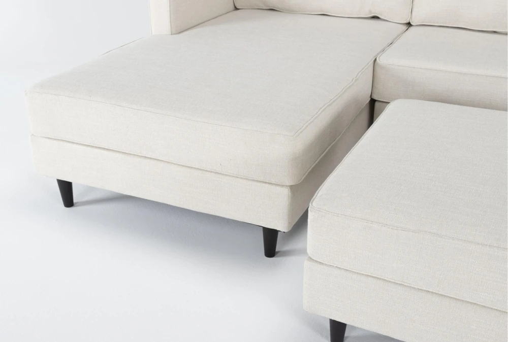 Calais Vanilla 112" 2 Piece Sectional With Left Arm Facing Chaise & Cocktail Ottoman 4 Calais Vanilla 112" 2 Piece Sectional With Left Arm Facing Chaise & Cocktail Ottoman - Image 4