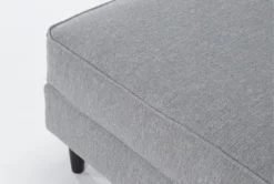 Calais Gravel Ottoman -Living Room Furniture Shop 313100 grey fabric ottoman detail 44
