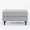 Calais Gravel Ottoman
