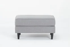 Calais Gravel Ottoman