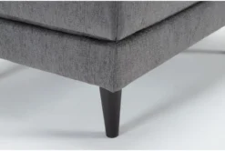 Aries Smoke Ottoman -Living Room Furniture Shop 313120 grey fabric ottoman detail 44