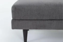 Aries Smoke Cocktail Ottoman -Living Room Furniture Shop 313156 grey fabric cocktail ottoman detail 45