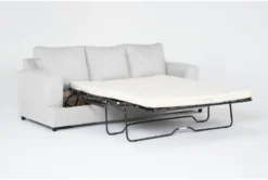 Mialni II 96" Queen Sleeper Sofa -Living Room Furniture Shop 313349 grey fabric sleeper side 19