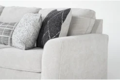 Banks II Sofa, Loveseat & Chair Set -Living Room Furniture Shop 313405 grey fabric living room set detail 45