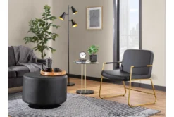 Kate Black Marble, Gold And Glass Side Table -Living Room Furniture Shop 313740 gold metal chairside table room 85