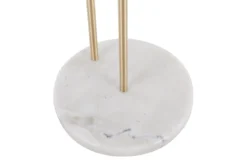 Kate White Marble, Gold And Glass Side Table -Living Room Furniture Shop 313742 gold metal chairside table detail 44