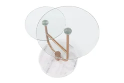 Gem White Marble And Glass Accent Table -Living Room Furniture Shop 313746 gold metal accent table top 31