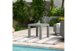 Carlyle Outdoor End Table -Living Room Furniture Shop 314093 grey metal end table room 85