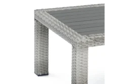 Carlyle Outdoor Wood Top End Table -Living Room Furniture Shop 314094 grey metal end table detail 45