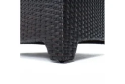 Sagrada Outdoor Ottomans With Charcoal Grey Sunbrella Cushions Set Of 2 -Living Room Furniture Shop 314267 brown metal ottoman detail 45