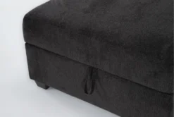Colby Smoke Storage Cocktail Ottoman -Living Room Furniture Shop 314714 grey fabric cocktail ottoman detail 46