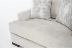 Santo Foam Microfiber 56" Chair -Living Room Furniture Shop 314730 natural fabric chair detail 44