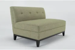 Holden V Chenille Settee -Living Room Furniture Shop 314880 green fabric settee side 19